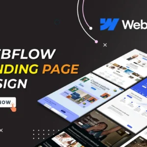 I will Create and Design WebFlow Landing Pages, Webflow Landing Page Templates